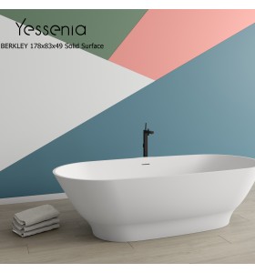 Berkley Freistehende Badewanne  - Weiß 