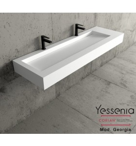 Georgia Corian® Einzel-waschtisch Wandmontiert 