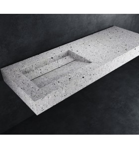 Alabama Hi-Macs® Einzel-waschtisch Wandmontiert - Shadow Queen 