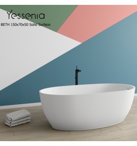 Beth Freistehende Badewanne | 150 - Weiß