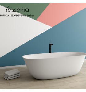 Brenda Freistehende Badewanne - Weiß 