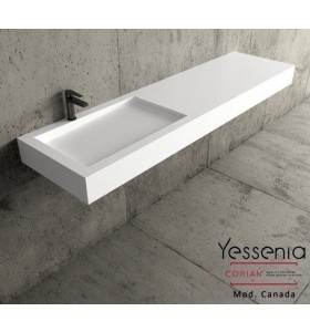 Canada Corian® Einzel-waschtisch Wandmontiert 