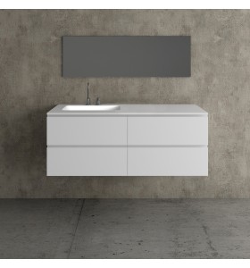 Corian®-Waschtischplatte mit Unterschrank | 4 Schubladen 