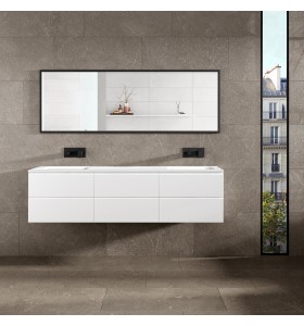 Corian®-Waschtischplatte mit Unterschrank | 6 Schubladen