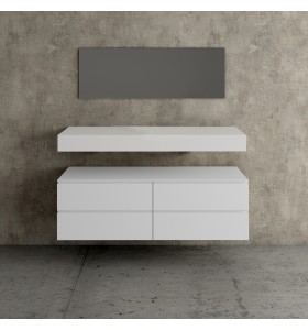 Moderner und hochwertiger Badezimmerschrank aus MDF - 4 Schubladen 