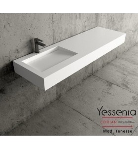 Tennesse Corian® Einzel-waschtisch Wandmontiert